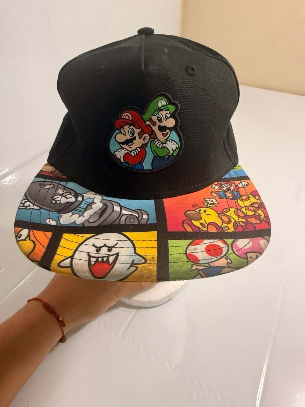 Super Mario and Luigi Character Youth Flat Bill Adjustable Snapback Hat